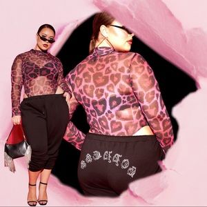 Poster Girl MISS PICKING ME CHEETAH HEART BODYSUIT
